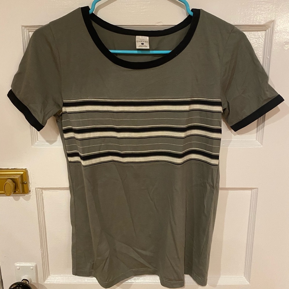 Green Striped Tee